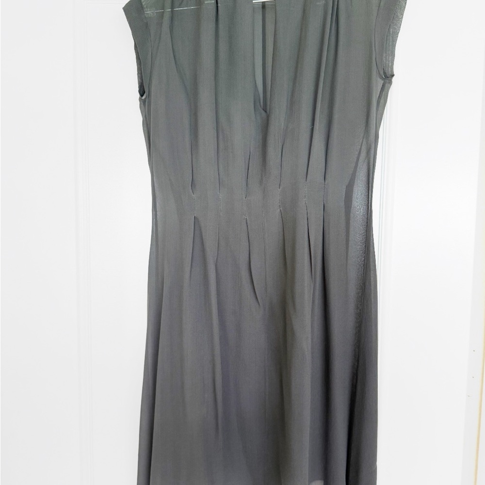 Kookai Sleeveless Charcoal Gray Midi Dress